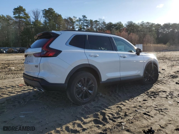 2025 Honda CR-V Hybrid Sport Touring with VIN 5J6RS6H9XSL033347, listed as a Copart auction lot 50122915 with 0 mi miles and Salvage Title. Bid and sale history available at carsss.com. Image 3.