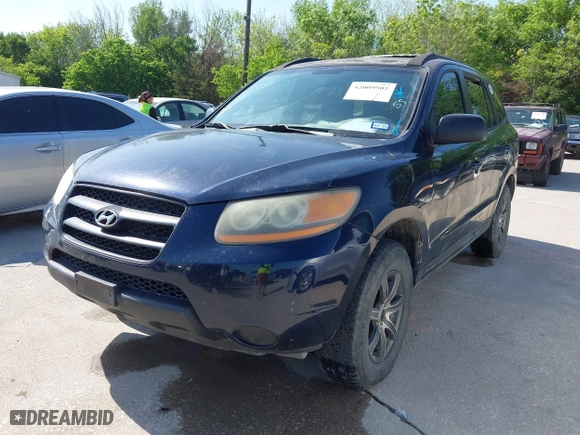 2009 Hyundai Santa Fe GLS with VIN 5NMSG13D39H241332, listed as a IAAI auction lot 42009902 with 192,929 mi miles. Bid and sale history available at carsss.com. Image 2.