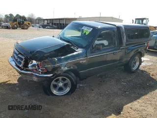 1997 Ford Ranger XLT with VIN 1FTCR10AXVPB26107, listed as a Copart auction lot 49113425 with 148,630 mi miles and Salvage Title. Bid and sale history available at DreamBid. Image 1.