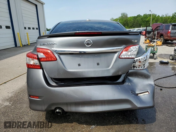2015 Nissan Sentra SR with VIN 3N1AB7APXFY219407, listed as a Copart auction lot 53062035 with 111,671 mi miles and Salvage Title. Bid and sale history available at DreamBid. Image 6.