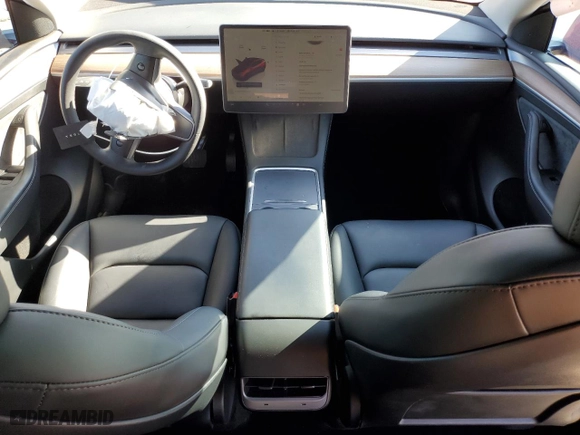 2023 Tesla Model Y Long Range with VIN 7SAYGAEE7PF832264, listed as a Copart auction lot 88822845 with 43,147 mi miles and Salvage Title. Bid and sale history available at carsss.com. Image 8.