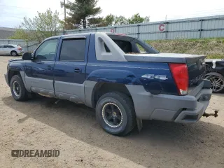 2002 Chevrolet Avalanche with VIN 3GNEK13T12G340985, listed as a Copart auction lot 54938035 with 0 mi miles and Clean Title. Bid and sale history available at carsss.com. Image 2.