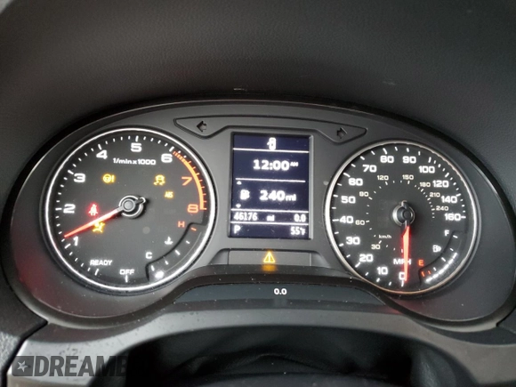2018 Audi A3 Sedan Premium with VIN WAUAUGFF1J1023552, listed as a Copart auction lot 74533773 with 46,176 mi miles. Bid and sale history available at carsss.com. Image 9.