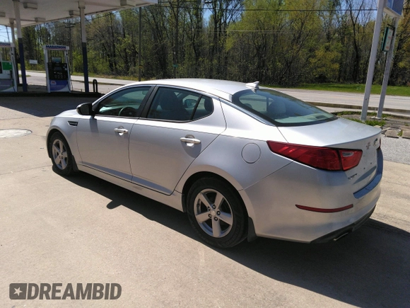 2014 Kia Optima LX with VIN 5XXGM4A70EG340051, listed as a IAAI auction lot 42048762 with 146,519 mi miles. Bid and sale history available at carsss.com. Image 3.