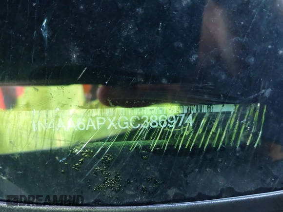 2016 Nissan Maxima SV z VIN 1N4AA6APXGC386974, wystawiony jako IAAI lot #41738932 z przebiegiem 132 395 mil mil oraz . Historia ofert i sprzedaży dostępna na DreamBid. Obrazek 9.
