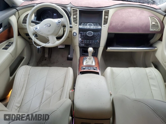 2015 Infiniti QX70 z VIN JN8CS1MW3FM480682, wystawiony jako Copart lot #44466285 z przebiegiem Nie podano mil oraz Szkoda całkowita • Salvage title. Historia ofert i sprzedaży dostępna na DreamBid. Obrazek 8.