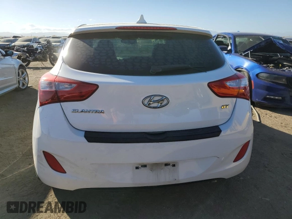 2016 Hyundai Elantra GT with VIN KMHD35LH4GU321917, listed as a Copart auction lot 76842614 with 107,526 mi miles and Salvage Title. Bid and sale history available at carsss.com. Image 6.