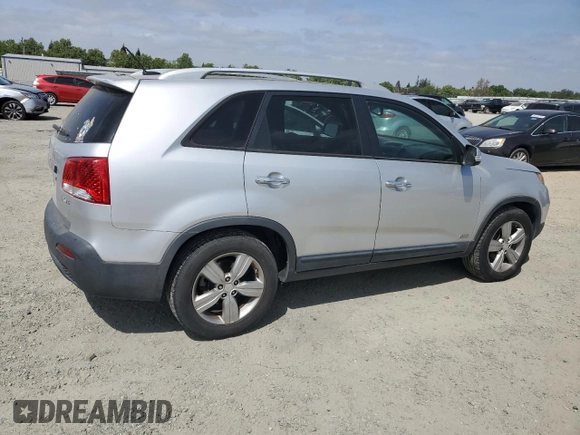 2013 Kia Sorento EX with VIN 5XYKUDA23DG411929, listed as a Copart auction lot 54327335 with 141,926 mi miles and Clean Title. Bid and sale history available at carsss.com. Image 3.