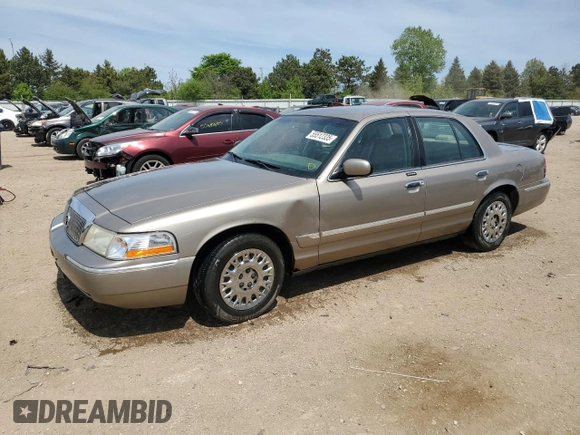 2003 Mercury Grand Marquis GS Convenience z VIN 2MEFM74WX3X619151, wystawiony jako Copart lot #55512335 z przebiegiem 101 627 mil mil oraz Szkoda całkowita • Salvage title. Historia ofert i sprzedaży dostępna na DreamBid. Obrazek 1.