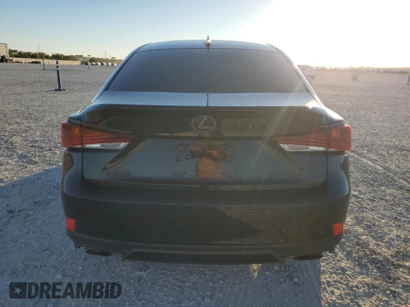 2017 Lexus IS 350 with VIN JTHBE1D22H5030500, listed as a Copart auction lot 80878414 with 76,788 mi miles and Salvage Title. Bid and sale history available at DreamBid. Image 6.