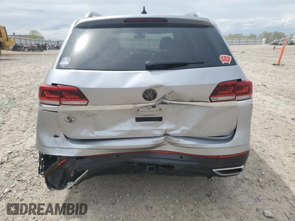 2021 Volkswagen Atlas SEL with VIN 1V2ER2CA8MC570634, listed as a Copart auction lot 57113175 with 47,766 mi miles and Salvage title. Bid and sale history available at DreamBid. Image 6.
