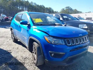 2019 Jeep Compass Latitude w/Sun/Wheel Pkg with VIN 3C4NJCBB6KT802481, listed as a IAAI auction lot 41315161 with 72,755 mi miles. Bid and sale history available at carsss.com. Image 1.