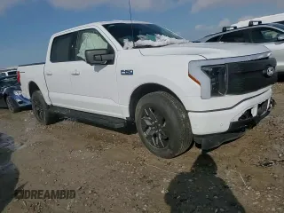 2024 Ford F-150 Lightning Flash with VIN 1FT6W3L73RWG22959, listed as a Copart auction lot 46159195 with Not provided miles and Salvage title. Bid and sale history available at DreamBid. Image 10.