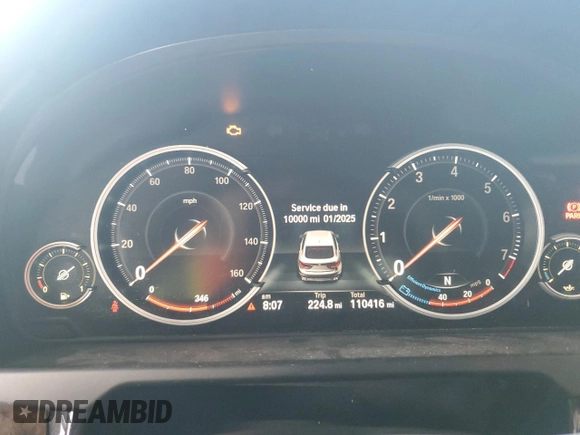 2016 BMW X6 sDrive35i with VIN 5UXKU0C5XG0F92586, listed as a Copart auction lot 76074884 with 110,416 mi miles and Salvage Title. Bid and sale history available at carsss.com. Image 9.