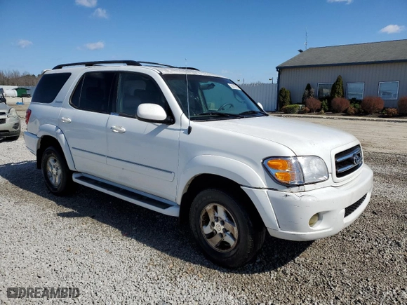 2001 Toyota Sequoia Limited with VIN 5TDBT48A51S000739, listed as a Copart auction lot 50018255 with 290,977 mi miles and Non Repairable. Bid and sale history available at carsss.com. Image 4.