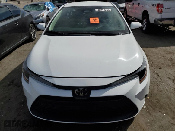 2023 Toyota Corolla LE with VIN 5YFB4MDE3PP014694, listed as a Copart auction lot 46317215 with 0 mi miles and Non Repairable. Bid and sale history available at carsss.com. Image 5.