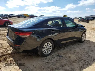2025 Nissan Sentra S with VIN 3N1AB8BV2SY249854, listed as a Copart auction lot 45282355 with 4,124 mi miles and Salvage Title. Bid and sale history available at DreamBid. Image 3.