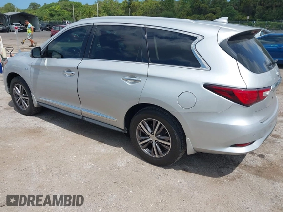 2017 Infiniti QX60 with VIN 5N1DL0MN8HC511220, listed as a IAAI auction lot 42140409 with 98,181 mi miles and . Bid and sale history available at carsss.com. Image 3.