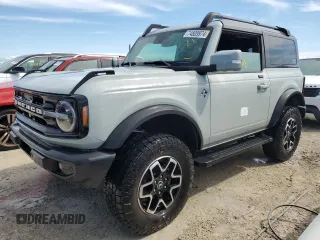 2021 Ford Bronco с VIN 1FMDE5CP4MLA65927, выставлен на аукционе Copart как лот 74809974 с пробегом 41 296 миль миль и На запчасти • Non repairable. История ставок и продаж доступна на DreamBid. Изображение 1.