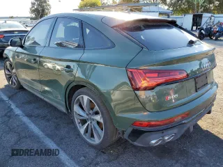 2021 Audi SQ5 Sportback Prestige with VIN WA134AFY1M2091675, listed as a Copart auction lot 80514314 with Not provided miles and Salvage title. Bid and sale history available at DreamBid. Image 2.