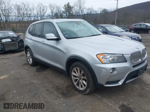 2013 BMW X3 xDrive28i with VIN 5UXWX9C54D0D06319, listed as a IAAI auction lot 42030197 with 79,940 mi miles. Bid and sale history available at carsss.com. Image 1.