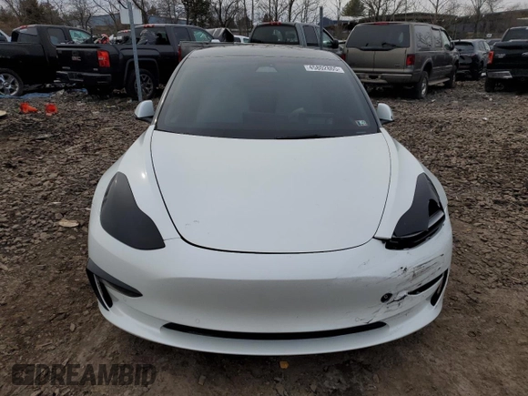 2022 Tesla Model 3 Long Range with VIN 5YJ3E1EB4NF164276, listed as a Copart auction lot 45802865 with 56,836 mi miles and Salvage Title. Bid and sale history available at DreamBid. Image 5.