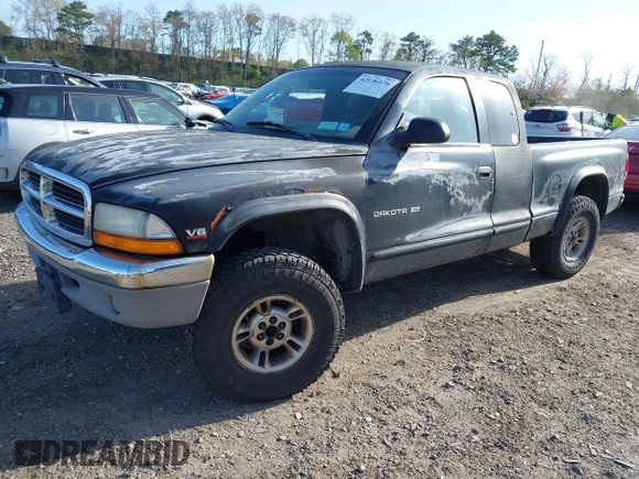 1999 Dodge Dakota SLT with VIN 1B7GG22X8XS115282, listed as a IAAI auction lot 42136576 with 220,465 mi miles and . Bid and sale history available at carsss.com. Image 2.