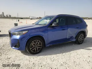 2023 BMW X1 xDrive28i with VIN WBX73EF03P5W15779, listed as a Copart auction lot 46823575 with 60,375 mi miles and Salvage Title. Bid and sale history available at carsss.com. Image 1.