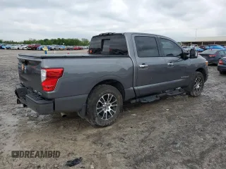 2021 Nissan Titan SV with VIN 1N6AA1ED8MN534176, listed as a Copart auction lot 54574785 with 25,360 mi miles and Salvage title. Bid and sale history available at DreamBid. Image 3.