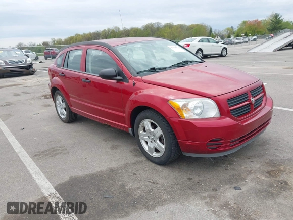 2008 Dodge Caliber SE with VIN 1B3HB28B28D742310, listed as a IAAI auction lot 42164976 with 83,561 mi miles. Bid and sale history available at carsss.com. Image 1.