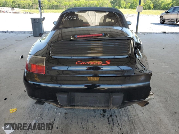 2001 Porsche 911 with VIN WP0CA29921S651773, listed as a Copart auction lot 55867785 with 111,563 mi miles and Salvage title. Bid and sale history available at DreamBid. Image 6.