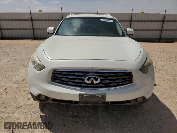 2010 Infiniti FX with VIN JN8AS1MU7AM801086, listed as a Copart auction lot 51745085 with 105,162 mi miles and Clean title. Bid and sale history available at DreamBid. Image 5.