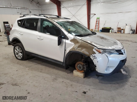2014 Toyota RAV4 Limited with VIN 2T3DFREV1EW206987, listed as a Copart auction lot 54380345 with 0 mi miles and Non Repairable. Bid and sale history available at carsss.com. Image 4.