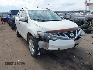 2014 Nissan Murano SL with VIN JN8AZ1MU1EW418461, listed as a IAAI auction lot 41690883 with 191,612 mi miles and . Bid and sale history available at DreamBid. Image 1.