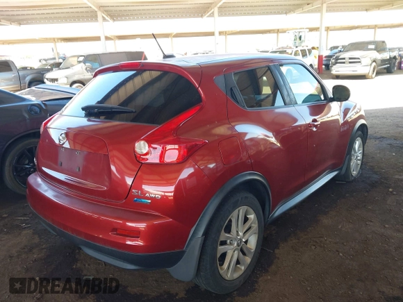 2013 Nissan Juke SV with VIN JN8AF5MV3DT209084, listed as a IAAI auction lot 42025042 with 1 mi miles. Bid and sale history available at carsss.com. Image 4.
