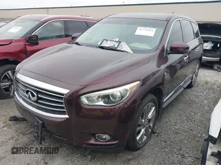 2015 Infiniti QX60 with VIN 5N1AL0MM3FC502870, listed as a IAAI auction lot 41734954 with 117,455 mi miles. Bid and sale history available at carsss.com. Image 2.