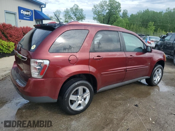 2008 Chevrolet Equinox LT z VIN 2CNDL53F986292168, wystawiony jako Copart lot #55328505 z przebiegiem 219 177 mil mil oraz Nie do naprawy • Non repairable. Historia ofert i sprzedaży dostępna na DreamBid. Obrazek 3.