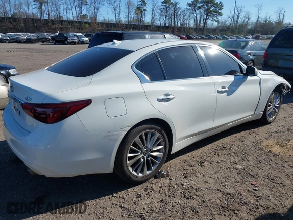 2019 Infiniti Q50 Luxe with VIN JN1EV7AR5KM594323, listed as a IAAI auction lot 42011023 with 68,235 mi miles and . Bid and sale history available at DreamBid. Image 4.