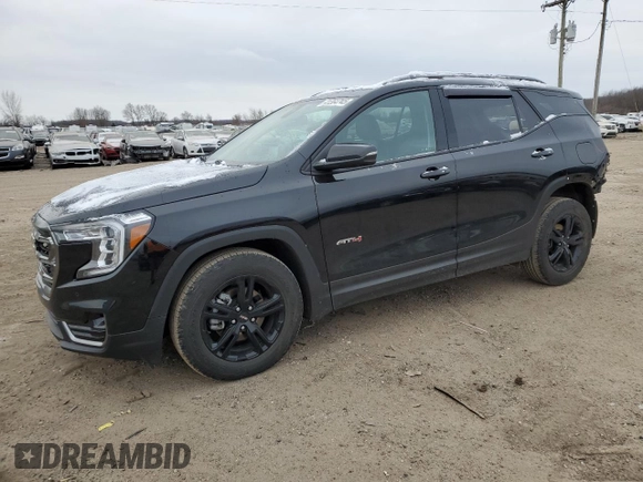 2022 GMC Terrain AT4 with VIN 3GKALYEV8NL163721, listed as a Copart auction lot 41364745 with 44,655 mi miles and Salvage Title. Bid and sale history available at DreamBid. Image 1.