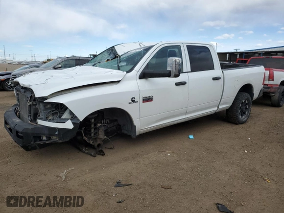 2012 Ram 2500 ST with VIN 3C6UD5CL2CG268869, listed as a Copart auction lot 49730445 with 263,547 mi miles and Salvage title. Bid and sale history available at DreamBid. Image 1.
