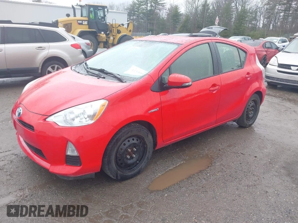 2012 Toyota Prius One with VIN JTDKDTB31C1524326, listed as a IAAI auction lot 41950024 with 60,317 mi miles. Bid and sale history available at carsss.com. Image 2.