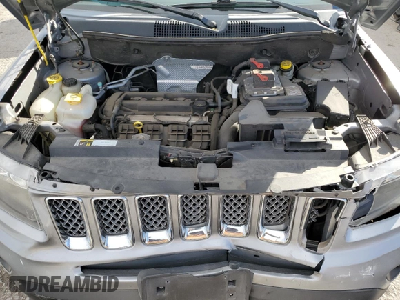 2016 Jeep Compass Latitude with VIN 1C4NJCEA8GD734510, listed as a Copart auction lot 43583605 with 97,604 mi miles and Salvage Title. Bid and sale history available at carsss.com. Image 13.