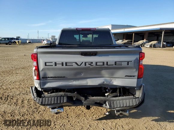 2024 Chevrolet Silverado 1500 RST with VIN 2GCUDEED7R1165236, listed as a Copart auction lot 50582385 with 7,333 mi miles and Salvage Title. Bid and sale history available at DreamBid. Image 6.