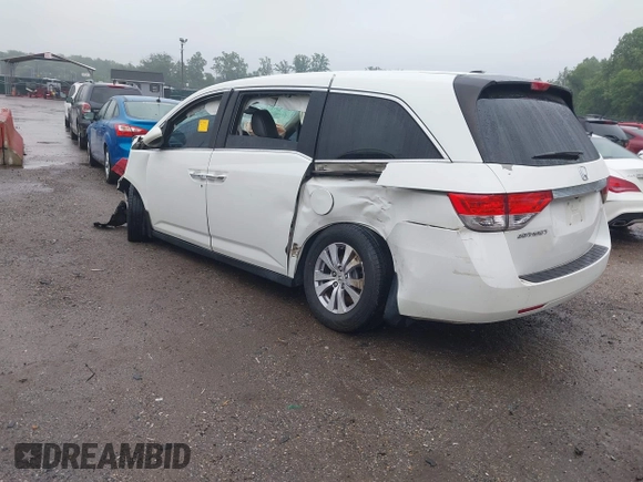 2015 Honda Odyssey EX-L z VIN 5FNRL5H6XFB015751, wystawiony jako IAAI lot #42269688 z przebiegiem 180 804 mil mil oraz . Historia ofert i sprzedaży dostępna na DreamBid. Obrazek 3.