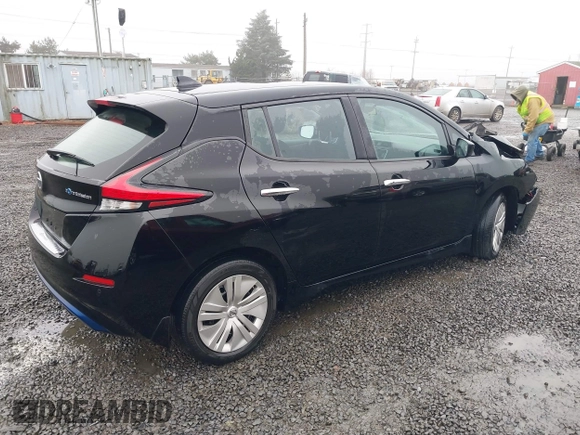 2022 Nissan LEAF S with VIN 1N4AZ1BV1NC562025, listed as a IAAI auction lot 41355907 with 26,350 mi miles and . Bid and sale history available at DreamBid. Image 4.