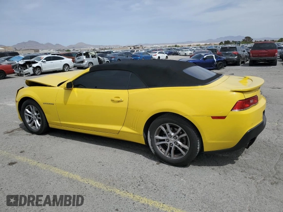 2014 Chevrolet Camaro LT with VIN 2G1FB3D39E9193829, listed as a Copart auction lot 52570805 with 95,486 mi miles and Salvage title. Bid and sale history available at DreamBid. Image 2.