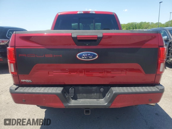 2018 Ford F-150 XL with VIN 1FTEW1E59JFE69696, listed as a Copart auction lot 55528584 with 77,186 mi miles and Salvage Title. Bid and sale history available at carsss.com. Image 6.