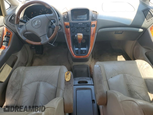 2002 Lexus RX 300 with VIN JTJGF10UX20126100, listed as a Copart auction lot 55652345 with 233,477 mi miles and Clean title. Bid and sale history available at DreamBid. Image 8.
