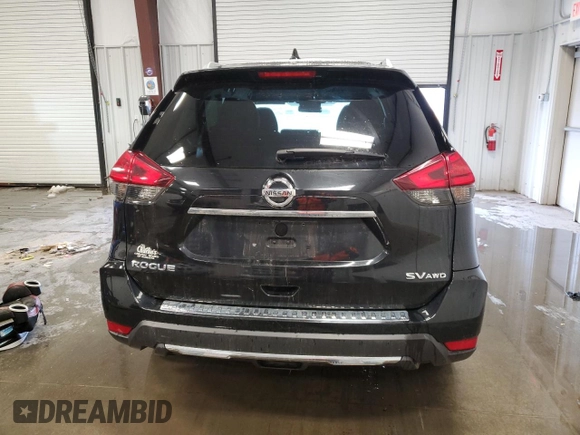2017 Nissan Rogue SV with VIN KNMAT2MV7HP596269, listed as a Copart auction lot 50871375 with 61,676 mi miles and Salvage title. Bid and sale history available at DreamBid. Image 6.