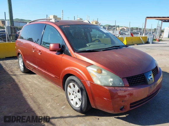 2005 Nissan Quest SE with VIN 5N1BV28U45N114862, listed as a IAAI auction lot 41763820 with 208,966 mi miles. Bid and sale history available at carsss.com. Image 1.